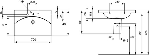 Раковина Ideal Standard Daylight K072601