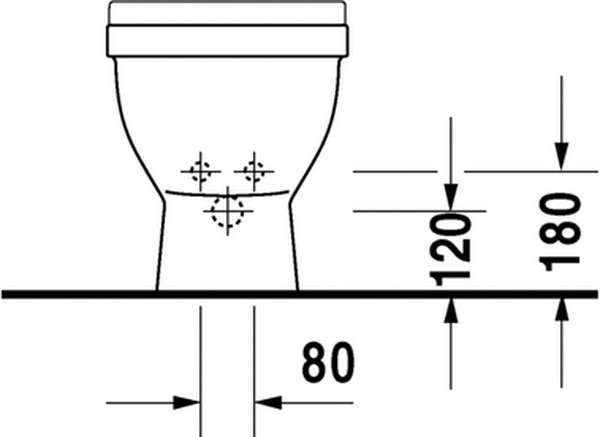 Биде напольное Duravit 3 2230100000