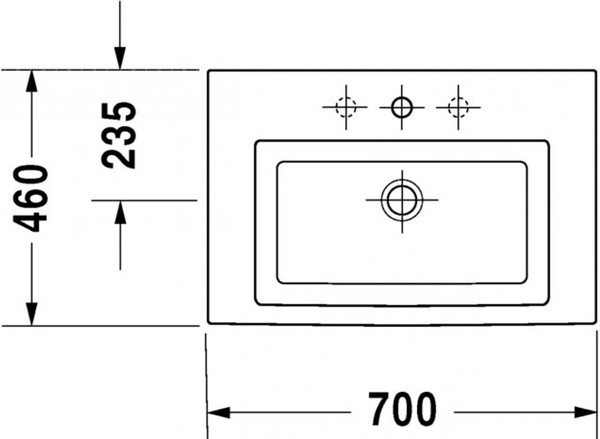 Раковина Duravit 2ND Floor 0491600000 60 см