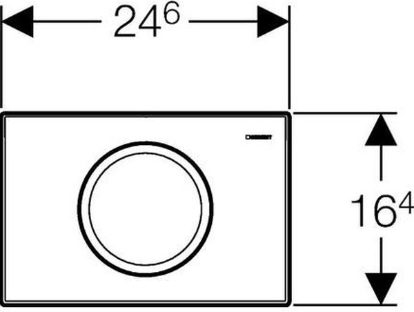 Кнопка смыва Geberit Delta 11 115.120.21.1 хром