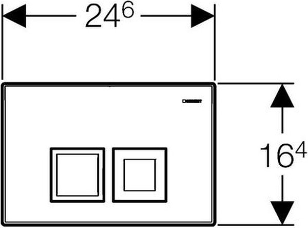Кнопка смыва Geberit Delta 50 115.135.11.1 белая