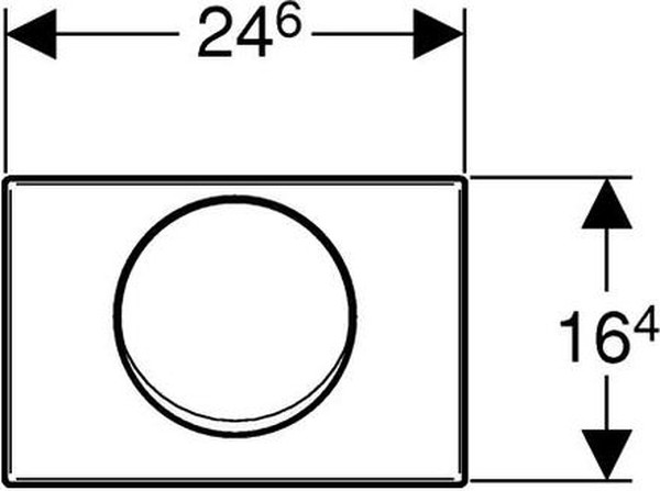 Кнопка смыва Geberit Delta 15 115.101.00.1 антивандальная