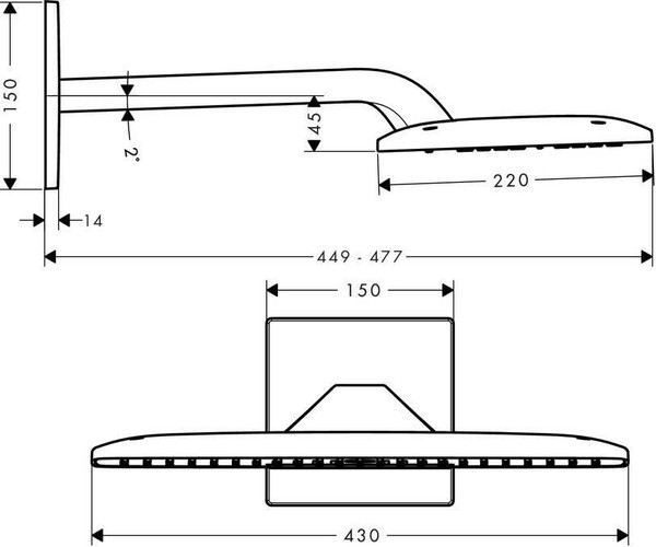 Верхний душ Hansgrohe Raindance E Air 27373000