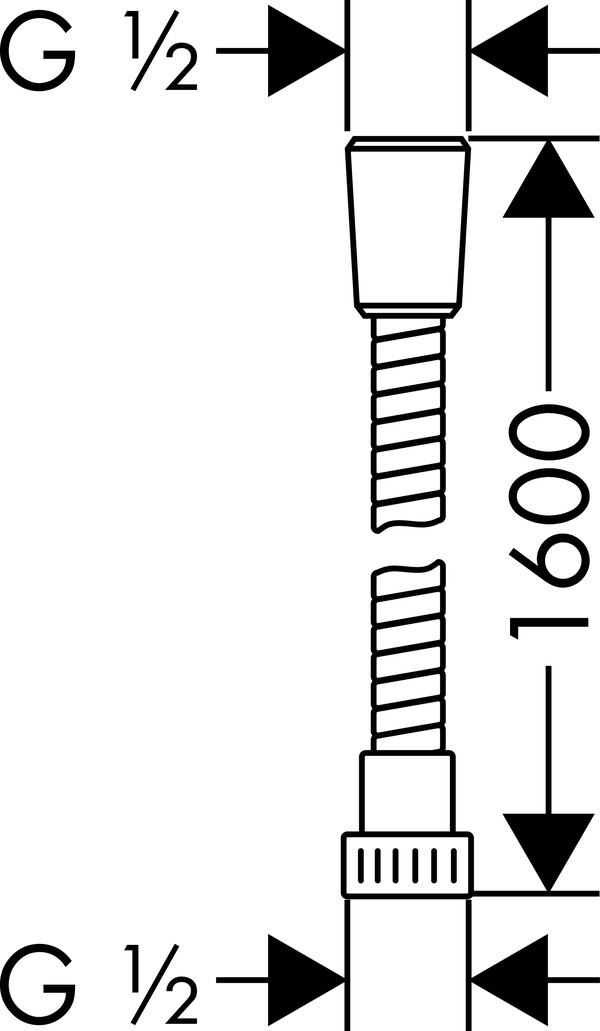 Душевой шланг Hansgrohe Metaflex 28266000