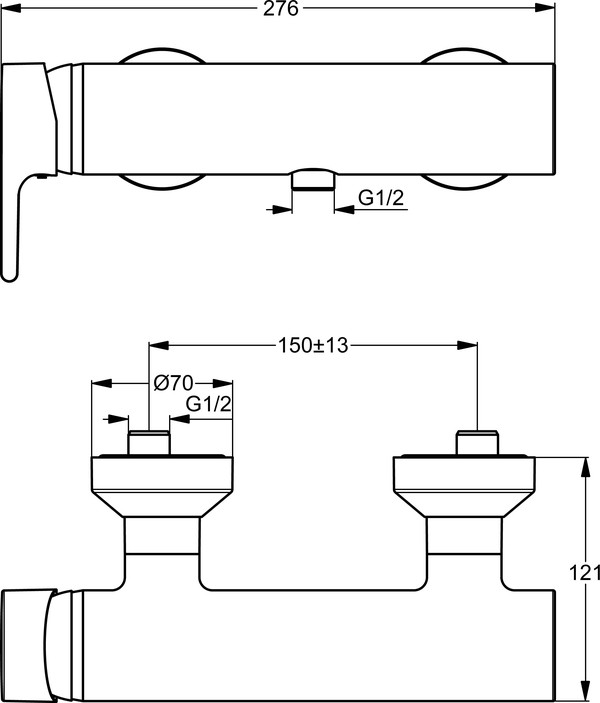 Смеситель Ideal Standard Active B8066AA для душа