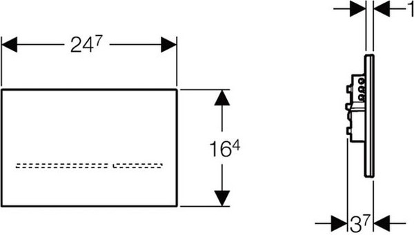 Кнопка смыва Geberit Sigma 80 116.090.SG.1