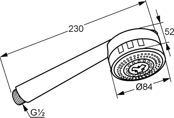 Душевая лейка Kludi Zenta 607000500