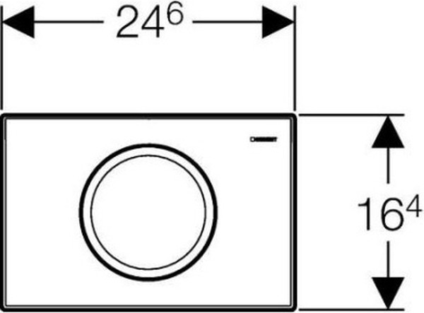 Кнопка смыва Geberit Delta 11 115.120.46.1 хром матовый