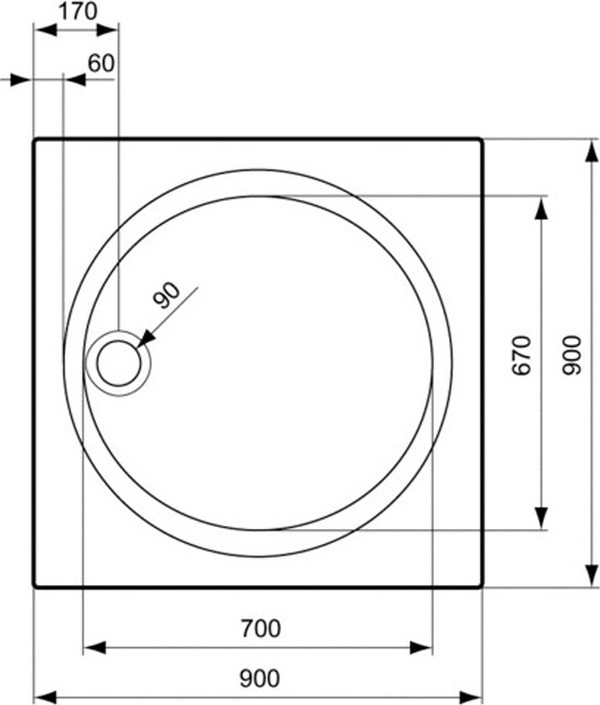 Поддон для душа Ideal Standard Connect K197901