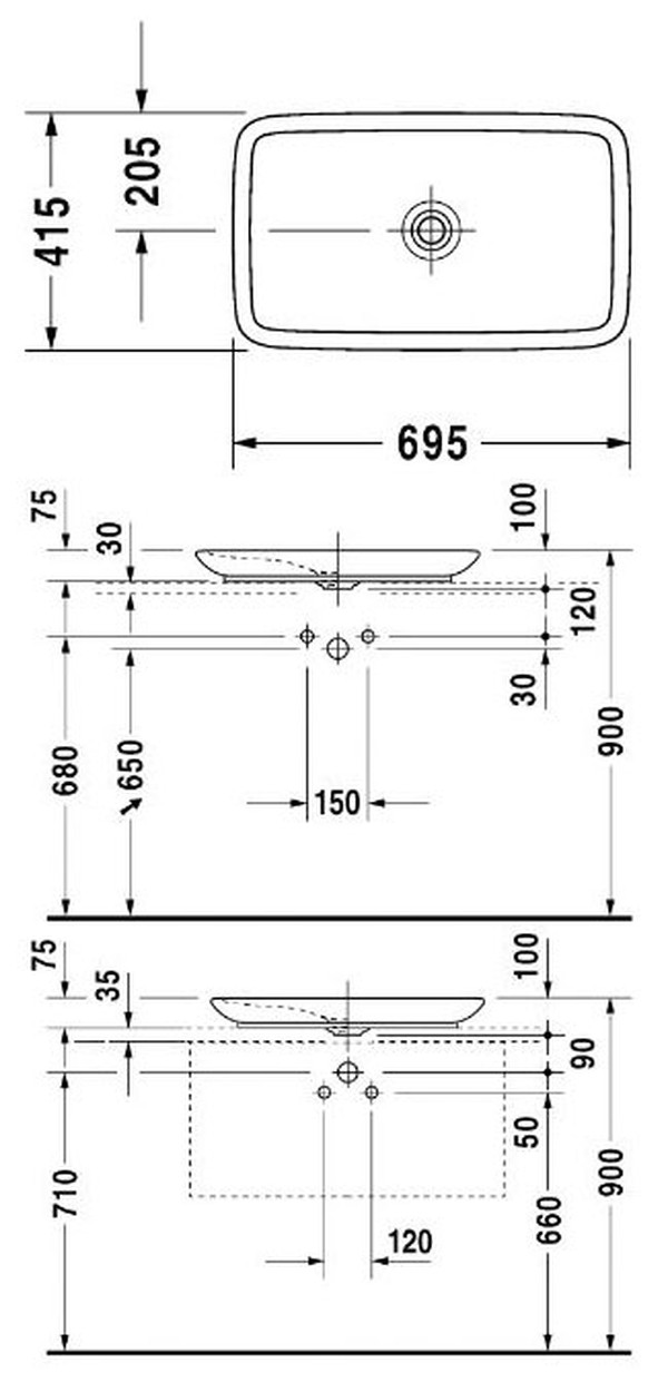 Раковина Duravit Puravida 0370700000