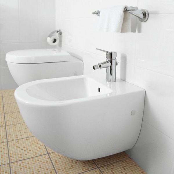 Биде подвесное Villeroy & Boch Subway 2.0 5400 00R1 alpin, Сeramicplus