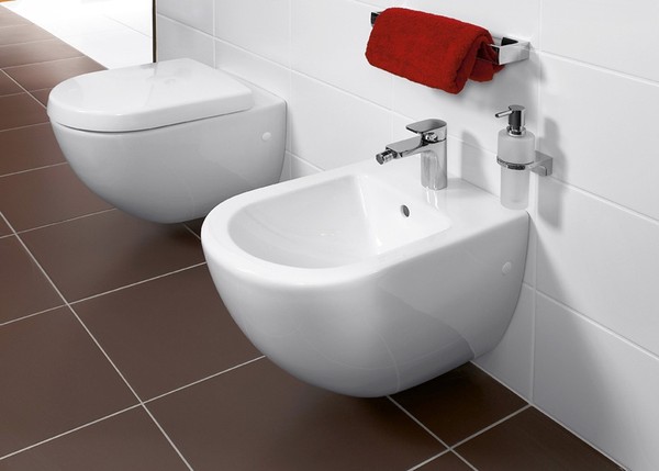 Биде подвесное Villeroy & Boch Subway 2.0 5400 00R1 alpin, Сeramicplus