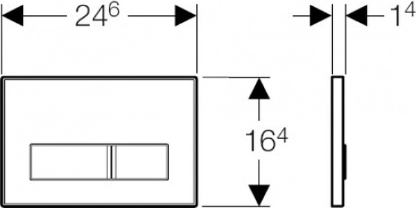 Кнопка смыва Geberit Sigma 50 115.788.00.1 без вкладыша