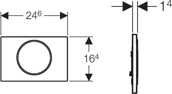 Кнопка смыва Geberit Sigma 10 115.758.KJ.5 белый / хром