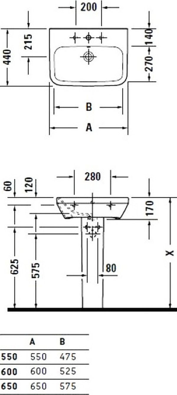 Раковина Duravit DuraStyle 2319600000