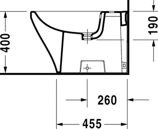 Биде напольное Duravit DuraStyle 228310