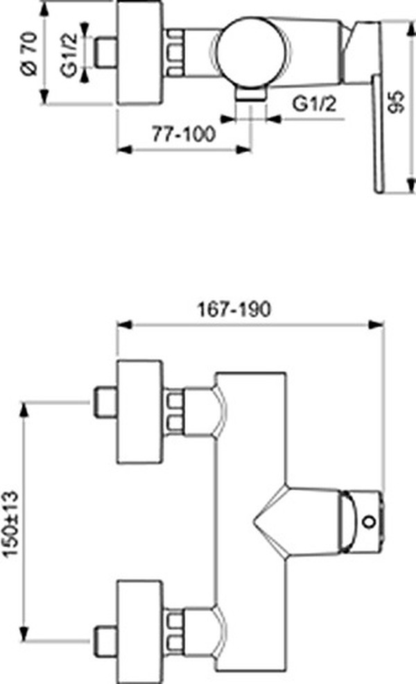 Смеситель Ideal Standard IdealSmart B0464AA для душа