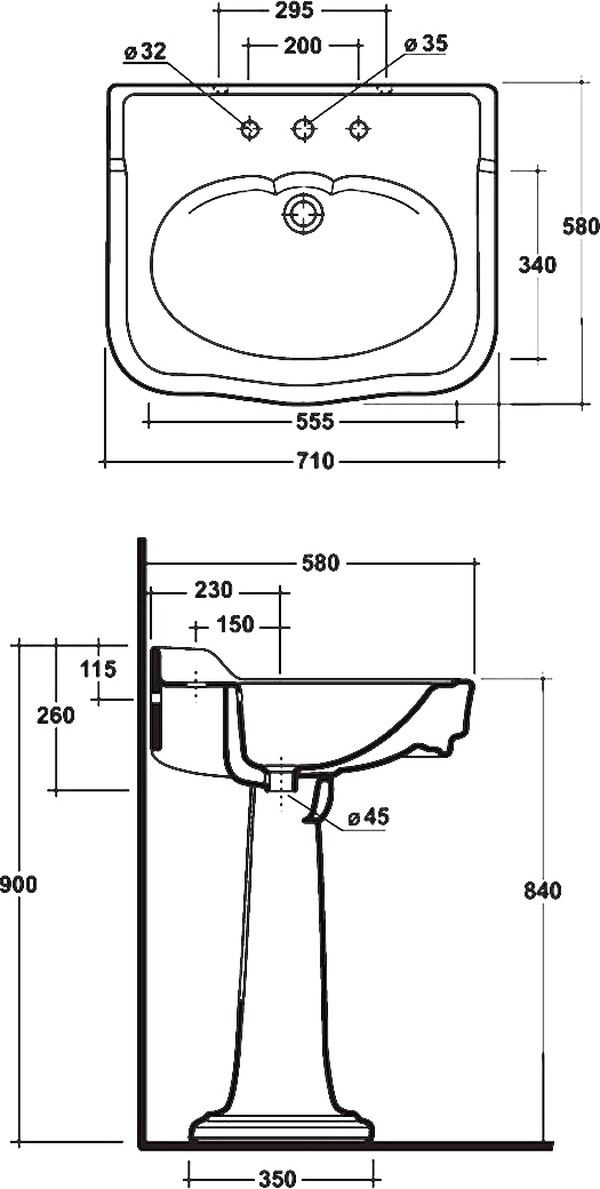 Раковина Olympia Impero 911011