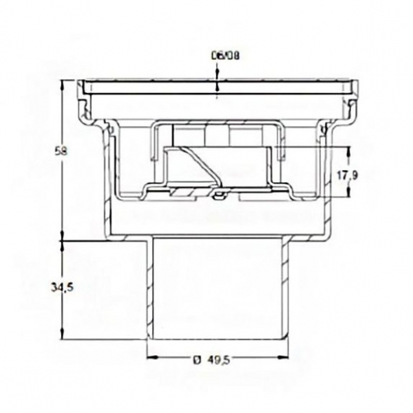 Душевой трап Berges Wasserhaus Trend 100x100 091003 с решеткой Хром