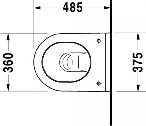 Унитаз подвесной Duravit Starck 3 2227090000