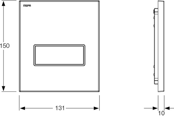 Кнопка смыва Mepa Orbit 421131 для писсуара, хром