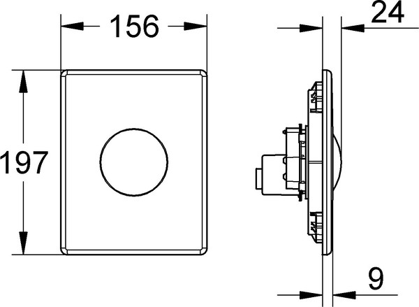 Кнопка смыва Grohe Skate 38573000 хром