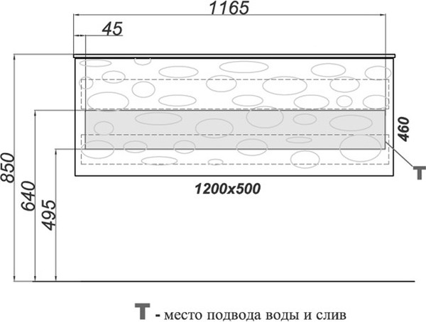 Мебель для ванной Clarberg Дюна Т12/W