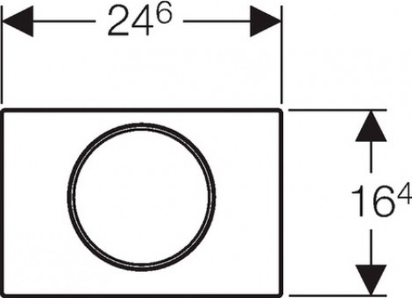 Кнопка смыва Geberit Sigma 10 115.758.KK.5 белый / золото