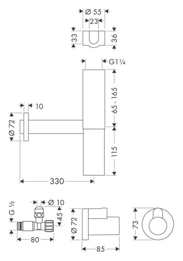 Сифон для раковины Hansgrohe Flowstar 52120000