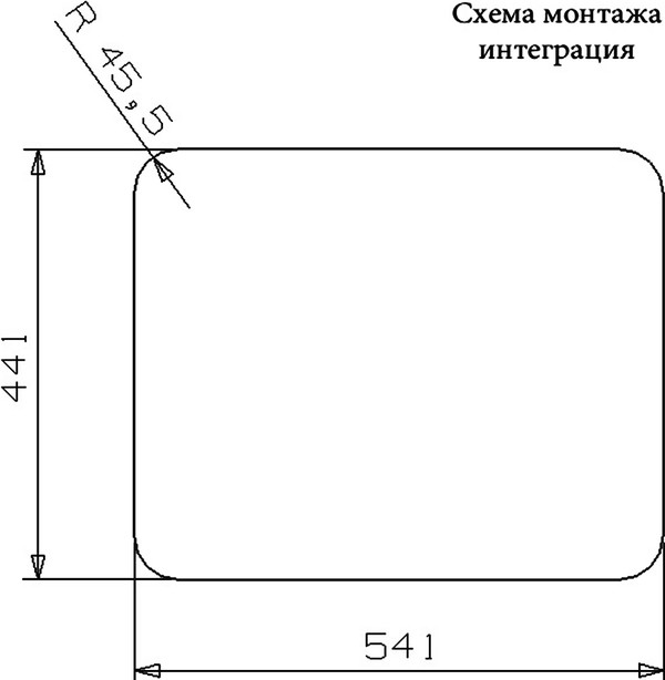 Мойка кухонная Reginox Ohio 50x40 Medium LUX OKG L сталь