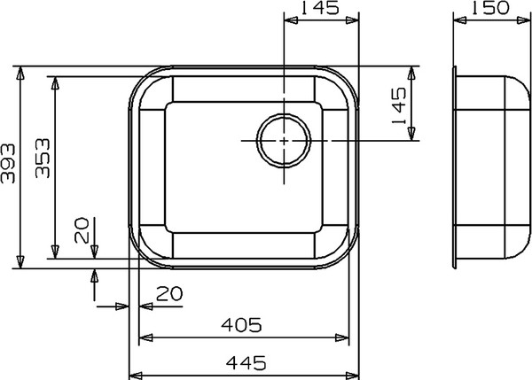 Мойка кухонная Reginox R18 4035 LINEN OKG сталь