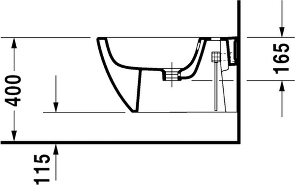 Биде подвесное Duravit Happy D.2 2258150000