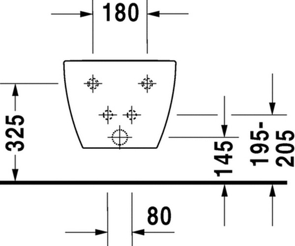 Биде подвесное Duravit Happy D.2 2258150000