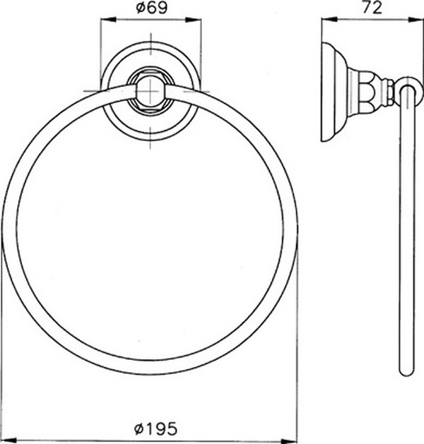 Полотенцедержатель Nicolazzi Classica 1485DB