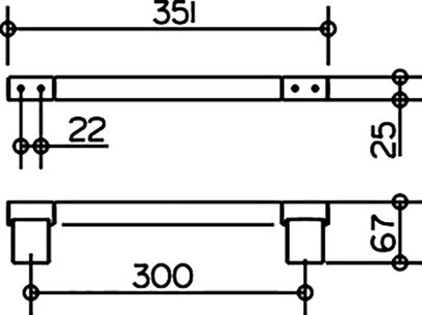 Поручень Keuco Plan 14907 хром