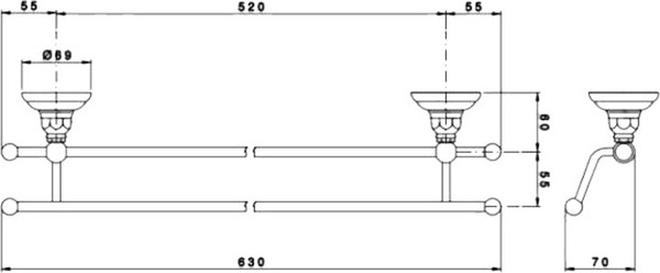 Полотенцедержатель Nicolazzi Classica 1498BZ