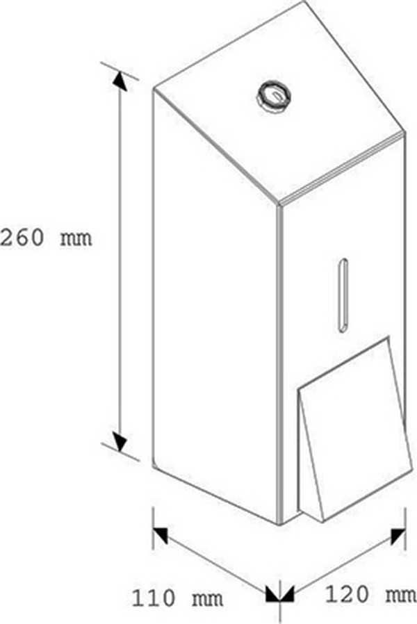 Диспенсер для мыла Merida Stella Maxi DSM101 матовый