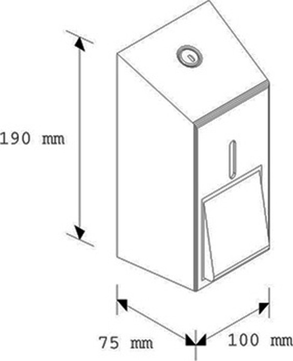 Диспенсер для мыла Merida Stella Mini DSM102 матовый