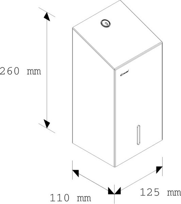 Диспенсер туалетной бумаги Merida Stella BSP401