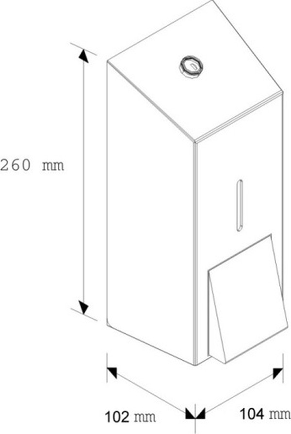 Диспенсер для мыльной пены Merida Stella Maxi DEM203.L матовый