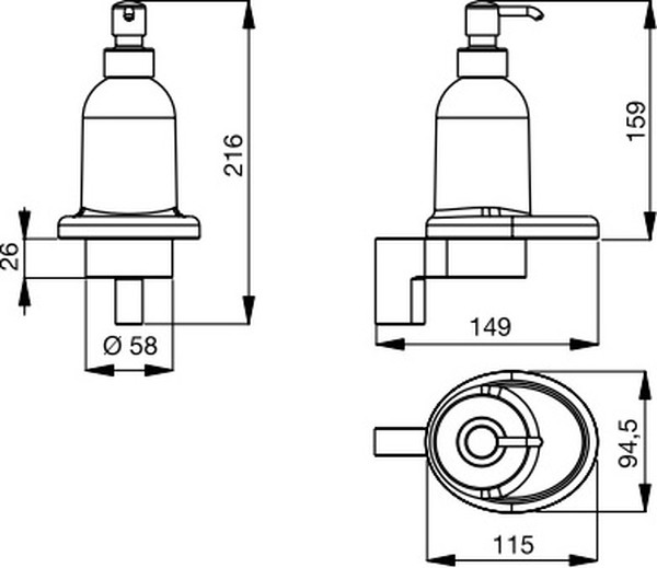 Дозатор Ideal Standard Connect керамика