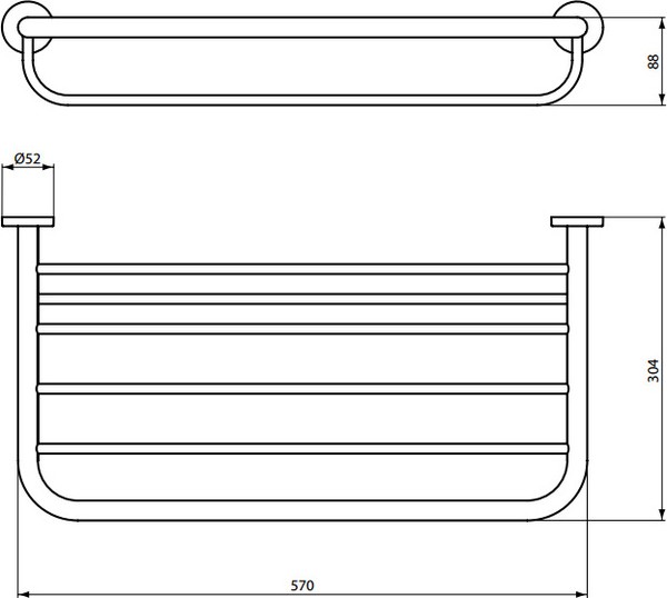 Полка Ideal Standard IOM для полотенец