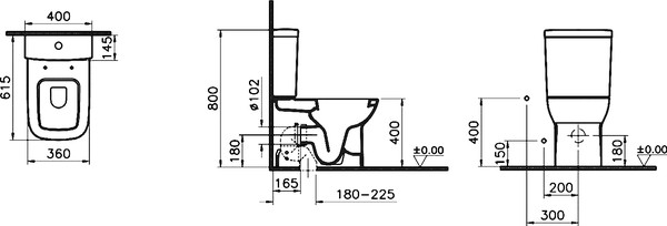 Унитаз-компакт VitrA S20 9800B003-7204