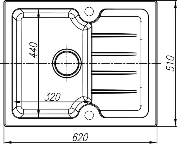 Мойка кухонная Dr. Gans Lora 620 дюна