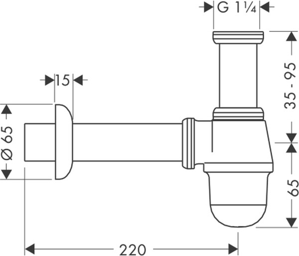 Сифон для биде Hansgrohe 55213000