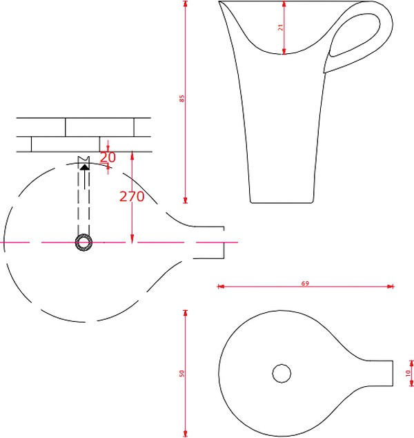 Раковина ArtCeram Cup OSL004