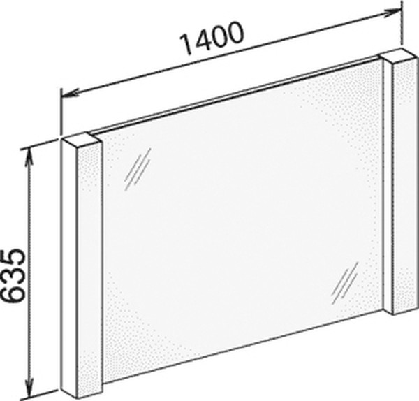 Зеркало Keuco Royal 60 140 см