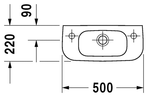 Раковина Duravit D-Code 07065000092