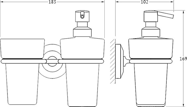 Дозатор FBS Standard STA 008 со стаканом