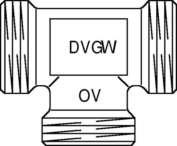 Тройник Oventrop Cofit S G1"xG3/4"xG1"